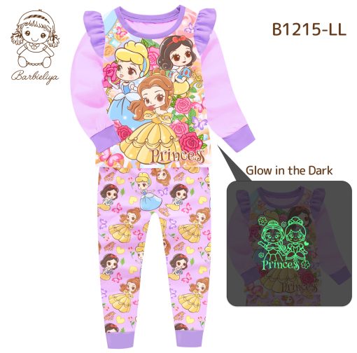 Пижама с принцессами Диснея | светится в темноте ajnj