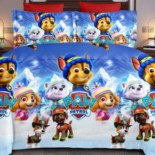 Постельное белье Щенячий патруль Новогодний под-к 110х150 прост 130х215 нав-ка 40х60 фото