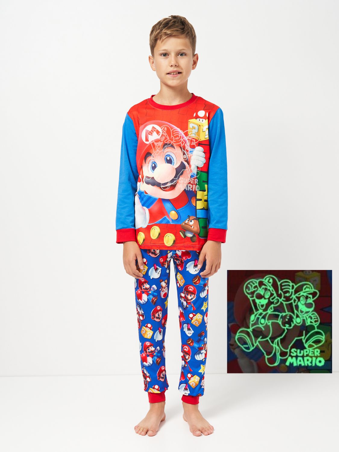Пижама с Марио | Mario brothers | светится в темноте фото