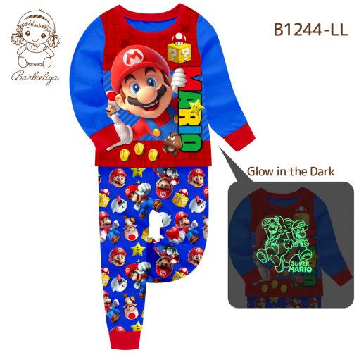 Пижама с Марио | Mario brothers | светится в темноте ajnj