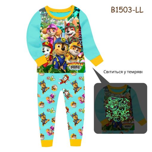 Пижама Щенячий патруль 2 PAW Patrol светится в темноте фото